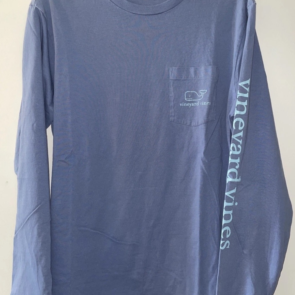 Vineyard Vines Classic pocket Men's Long Sleeve Shirt in Blue - 2XL